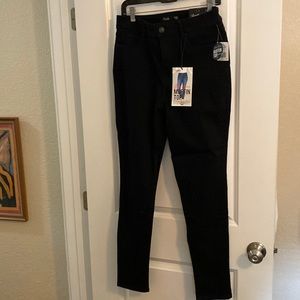 Royalty brand “Hide Your Muffintop” black hi-rise, skinny jeans